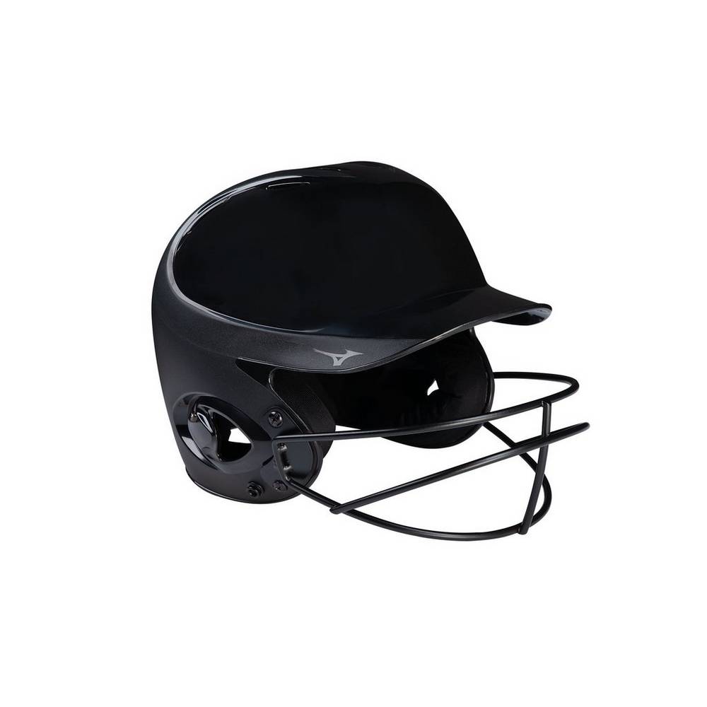 Damske Prilba Mizuno MVP Series Solid Batting Helmet with Fastpitch Softball Mask Čierne Vypredaj OH